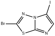 2-bromo-5-iodoimidazo[2,1-b][1,3,4]thiadiazole 化学構造式