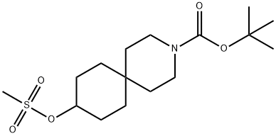 tert-butyl 9-(methylsulfonyloxy)-3-azaspiro[5.5]undecane-3-carboxylate|9-(甲磺酰氧基)-3-氮杂螺[5.5]十一烷-3-羧酸叔丁酯