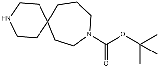 tert-butyl 3,9-diazaspiro[5.6]dodecane-9-carboxylate Struktur