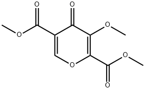 3-甲氧基-4-氧代-4H-吡喃-2,5-二羧酸二甲酯 结构式