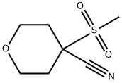 4-(methylsulfonyl)-tetrahydro-2H-pyran-4-carbonitrile|4-甲磺酰氧烷-4-腈