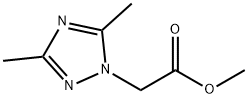 2-(3,5-ジメチル-1H-1,2,4-トリアゾール-1-イル)酢酸メチル 化学構造式