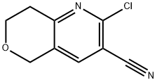 2-chloro-7,8-dihydro-5H-pyrano[4,3-b]pyridine-3-carbonitrile Struktur