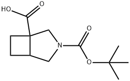 3-Aza-Bicyclo[3.2.0]Heptane-1,3-Dicarboxylic Acid 3-Tert-Butyl Ester Struktur