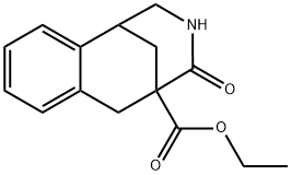 Ethyl 4-Oxo-1,2,3,4,5,6-Hexahydro-1,5-Methanobenzo[D]Azocine-5-Carboxylate 化学構造式