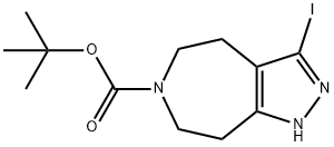 3-Iodo-4,5,7,8-Tetrahydro-1H-1,2,6-Triaza-Azulene-6-Carboxylic Acid Tert-Butyl Ester|1251014-46-6