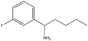 1-(3-FLUOROPHENYL)PENTAN-1-AMINE 化学構造式