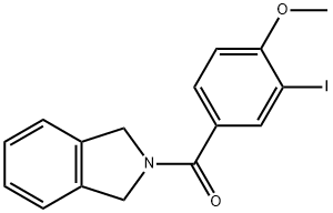 (3-Iodo-4-methoxyphenyl)(isoindolin-2-yl)methanone 化学構造式