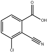 3-chloro-2-cyanobenzoic acid Structure