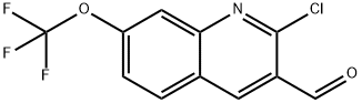 2-Chloro-7-(trifluoromethoxy)quinoline-3-carbaldehyde Struktur