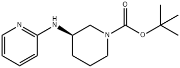 (R)-tert-Butyl 3-(pyridin-2-ylamino)piperidine-1-carboxylate 化学構造式