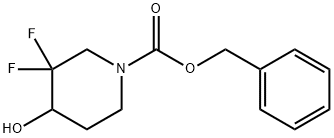 benzyl 3,3-difluoro-4-hydroxypiperidine-1-carboxylate Structure