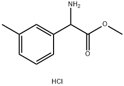 Methyl amino(3-methylphenyl)acetate hydrochloride Struktur