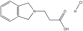 3-(1,3-Dihydro-2H-isoindol-2-yl)propanoic acid hydrochloride Struktur