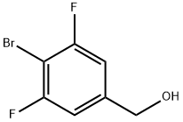 (4-bromo-3,5-difluorophenyl)methanol 化学構造式