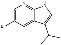 5-ブロモ-3-イソプロピル-1H-ピロロ[2,3-B]ピリジン 化学構造式