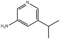 5-异丙基吡啶-3-胺, 1256821-12-1, 结构式