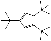 1,3,5-Tri-t-butylcyclopentadiene, 98% 结构式