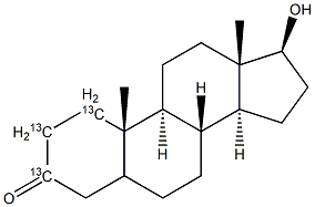 Dihydrotestosterone-[13C3],1257527-54-0,结构式