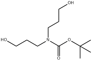 tert-butyl bis(3-hydroxypropyl)carbamate 化学構造式