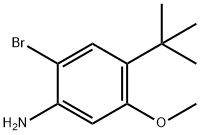 2-溴-4-(叔丁基)-5-甲氧基苯胺 结构式