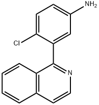 4-chloro-3-(1-isoquinolinyl)Benzenamine Structure