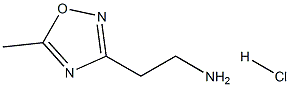 2-(5-メチル-1,2,4-オキサジアゾール-3-イル)エタン-1-アミン塩酸塩 化学構造式