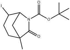 Tert-Butyl 4-Iodo-1-Methyl-7-Oxo-6-Azabicyclo[3.2.1]Octane-6-Carboxylate Structure