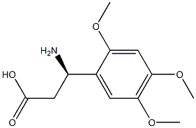 (3R)-3-AMINO-3-(2,4,5-TRIMETHOXYPHENYL)PROPANOIC ACID Struktur