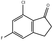 7-Chloro-5-flouro-1-indanone 化学構造式