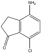 4-Amino-7-chloro-indan-1-one,1260013-50-0,结构式