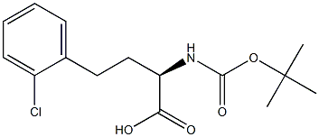 (R)-2-((叔丁氧基羰基)氨基)-4-(2-氯苯基)丁酸, 1260587-00-5, 结构式