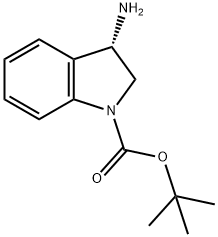 (S)-3-Amino-2,3-dihydro-indole-1-carboxylic acid tert-butyl ester Structure