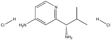 (S)-2-(1-Amino-2-methyl-propyl)-pyridin-4-ylamine dihydrochloride Structure