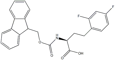 Fmoc-2,4-difluoro-L-homophenylalanine Struktur