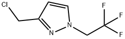 3-Chloromethyl-1-(2,2,2-trifluoro-ethyl)-1H-pyrazole 结构式