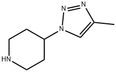 4-(4-methyl-1H-1,2,3-triazol-1-yl)piperidine Structure