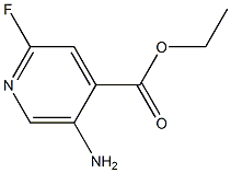 Ethyl 5-amino-2-fluoroisonicotinate,1260742-34-4,结构式