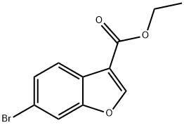 6-ブロモベンゾフラン-3-カルボン酸エチル 化学構造式