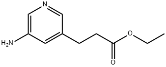 ethyl 3-(5-aminopyridin-3-yl)propanoate 结构式