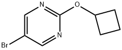 5-ブロモ-2-シクロブトキシピリミジン 化学構造式