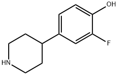 2-Fluoro-4-(piperidin-4-yl)phenol hydrochloride Struktur