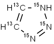 Triazole-[13C2,15N3],1261170-82-4,结构式
