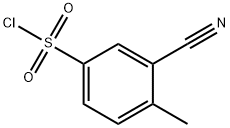 3-CYANO-4-METHYLBENZENESULFONYL CHLORIDE 结构式