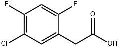 5-Chloro-2,4-difluorophenylacetic acid Structure