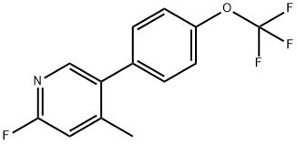 2-Fluoro-4-methyl-5-(4-(trifluoromethoxy)phenyl)pyridine|2-氟-4-甲基-5-(4-(三氟甲氧基)苯基)吡啶