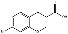 3-(4-Bromo-2-methoxy-phenyl)-propionic acid Struktur