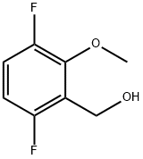 3,6-二氟-2-甲氧基苄醇 结构式