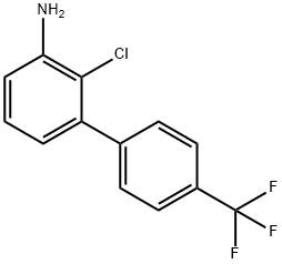 2-chloro-4'-(trifluoromethyl)biphenyl-3-amine Struktur