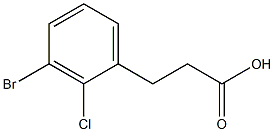 3-(3-Bromo-2-chloro-phenyl)-propionic acid Struktur